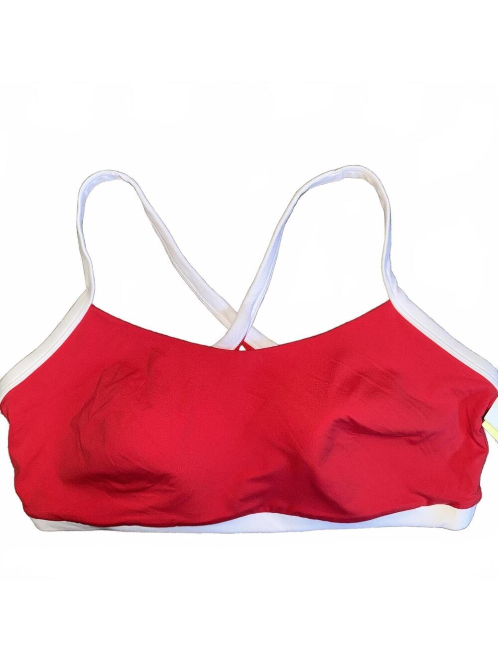 All In Motion Red Athletic Crossback Women's Sports Bra NWT Size XXL